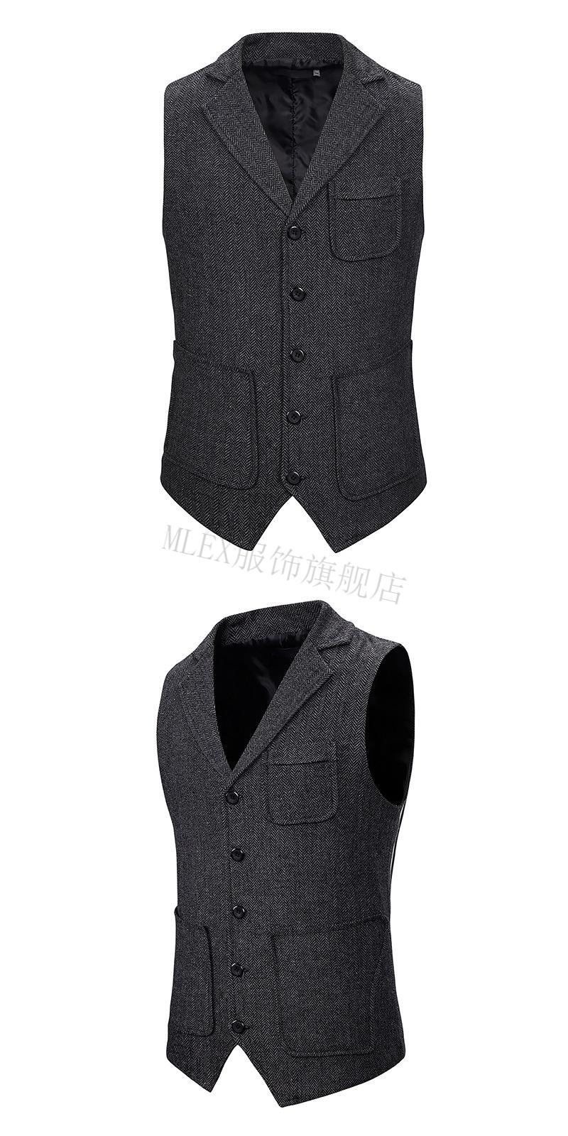 浴血黑帮谢尔比剃刀党浴血黑帮同款西装马甲带领子复古小马夹背心mlex