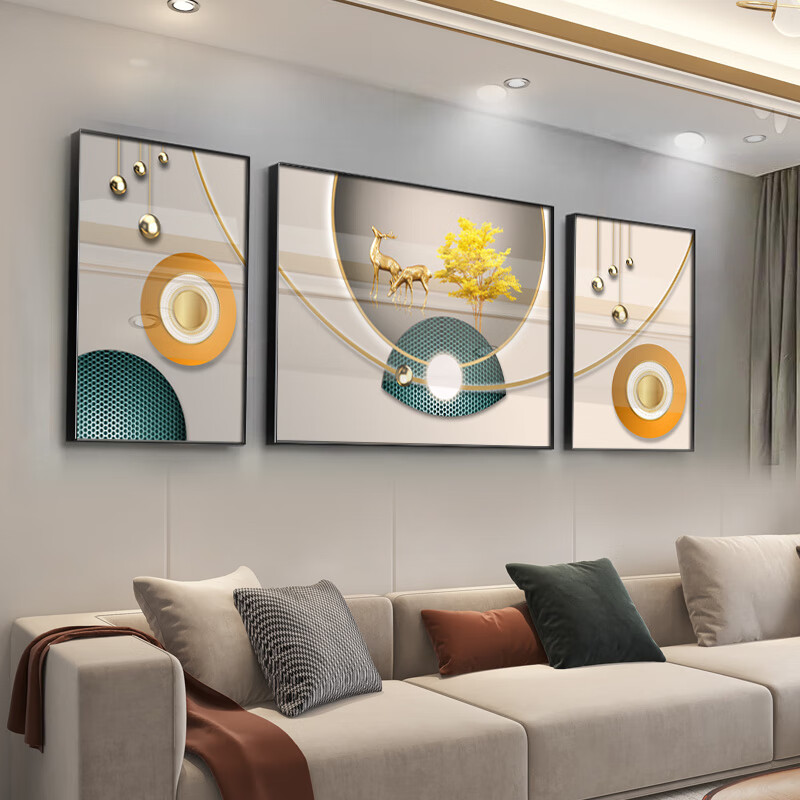 捷致玄关装饰画走廊尽头壁画走廊墙上挂画轻奢晶瓷画现代大气入户玄关