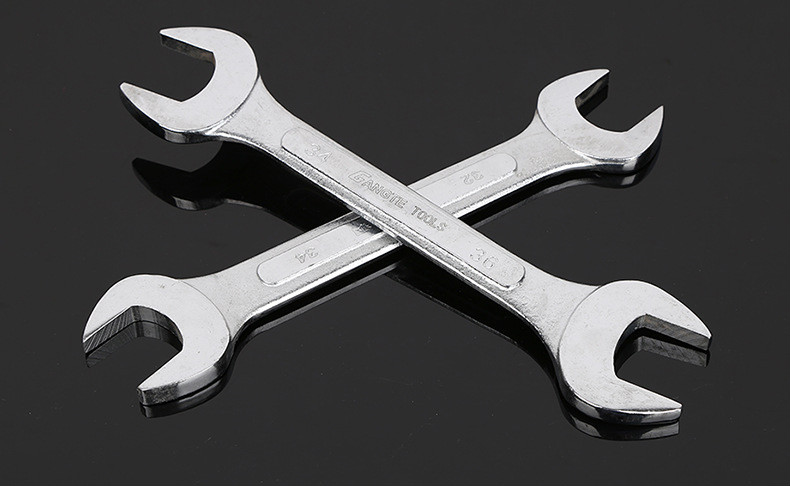 钢特五金工具镜面两用呆扳手两头双头开口扳手多规格ys开口扳手17x