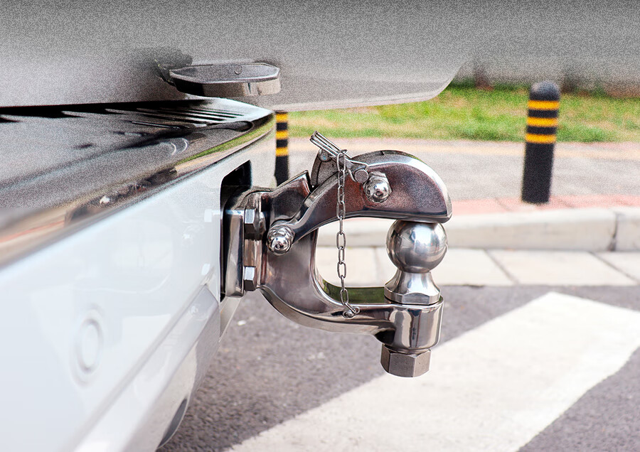 适用于15-22款长城哈弗h9后拖车钩流氓钩牵引越野专用杠不锈钢 25吨位