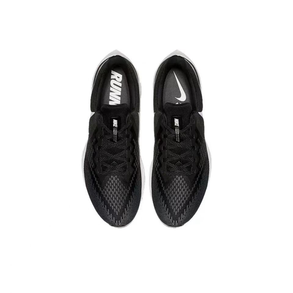 zoom winflo6 black white dark grey透气缓震跑步鞋 黑白 36【图片