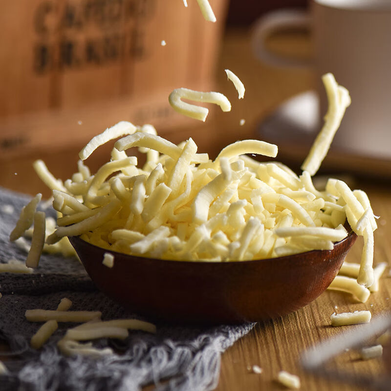 艺芝士条450g欧澜马苏里拉奶油芝士碎拉丝奶酪家用原料实惠 6寸披萨饼