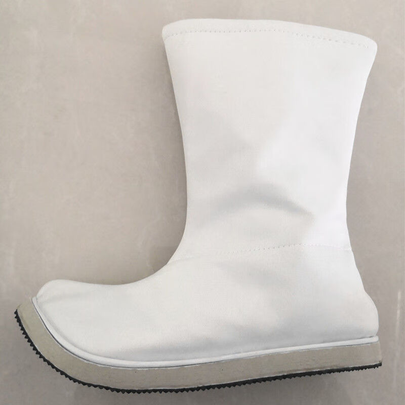 古装鞋子男女中式cos弓鞋影视靴汉服鞋平底内增高翘头鞋古风皂靴 白色