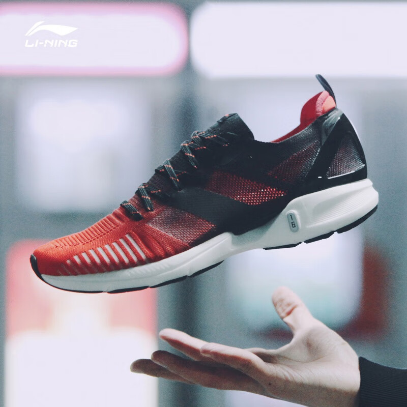 李宁跑步鞋男2019新款超轻16跑鞋秋冬季减震轻便网面运动鞋男鞋 标准