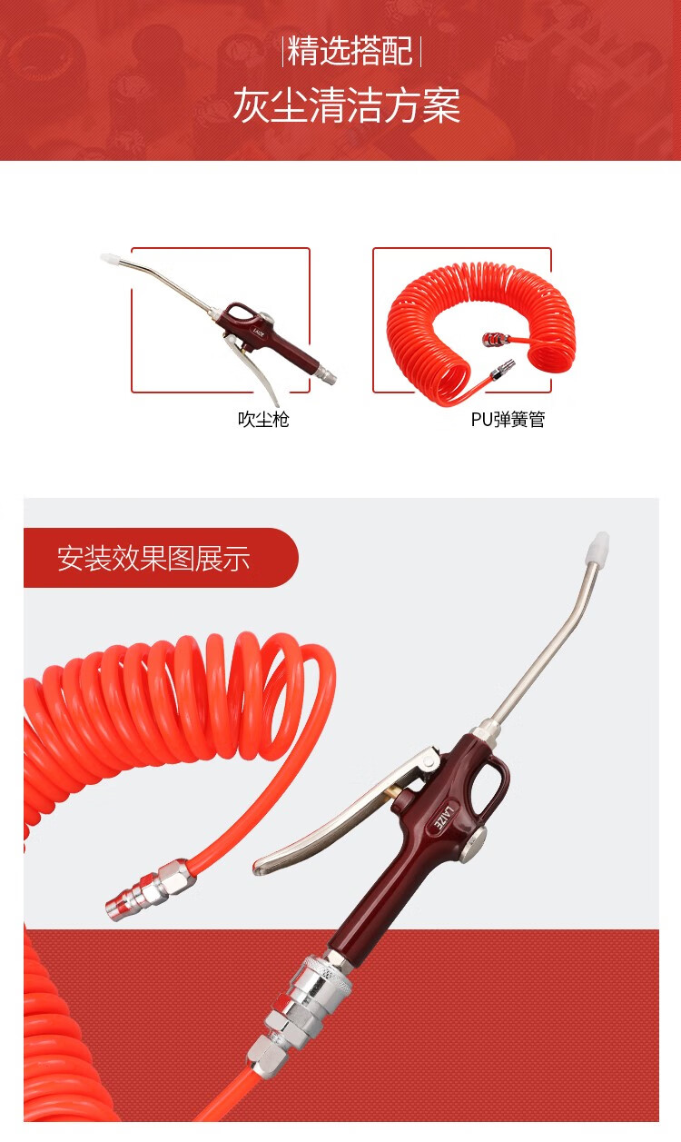 气动炝灰尘气吹空压机喷枪工具车用吹气风枪高压吹风枪枪头空气精品