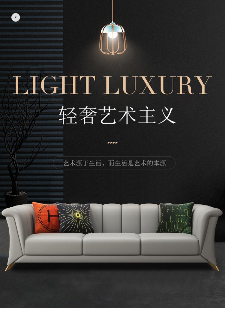 绿林咖美式轻奢真皮沙发后现代沙发客厅家具现代简约三人皮艺沙发组合定制单人位美式三人位沙发199 国产头层牛皮+美国进口恒温海绵(假一赔三) 单人位