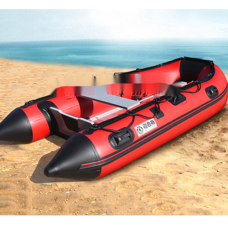 橡皮艇加厚钓鱼船硬底充气船路亚皮划艇防汛快艇 3.