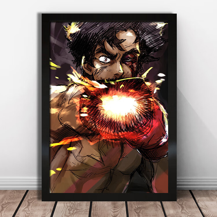 装甲重拳海报megaloboxjoe二次元动漫周边宿舍卧寝室壁纸自粘墙贴 浅