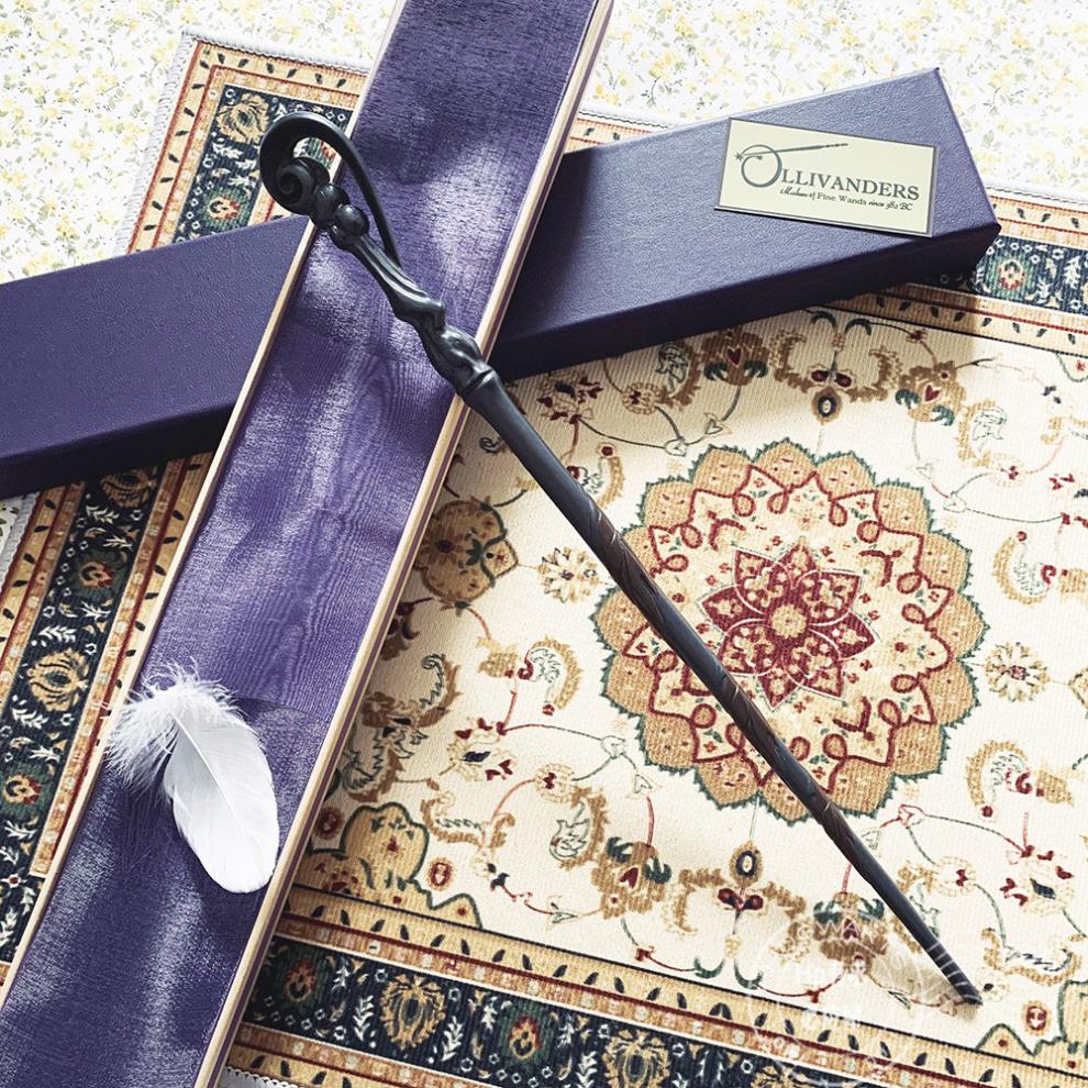 phoenix魔法棒phoenix wand凤凰版魔杖紫色丝带金属芯魔法棒树脂收藏