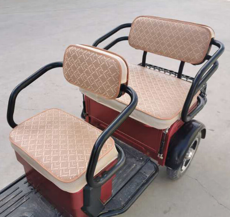 电动三轮车坐垫套车座套三轮车座垫套座椅套子定做 纯黑色pu夹棉