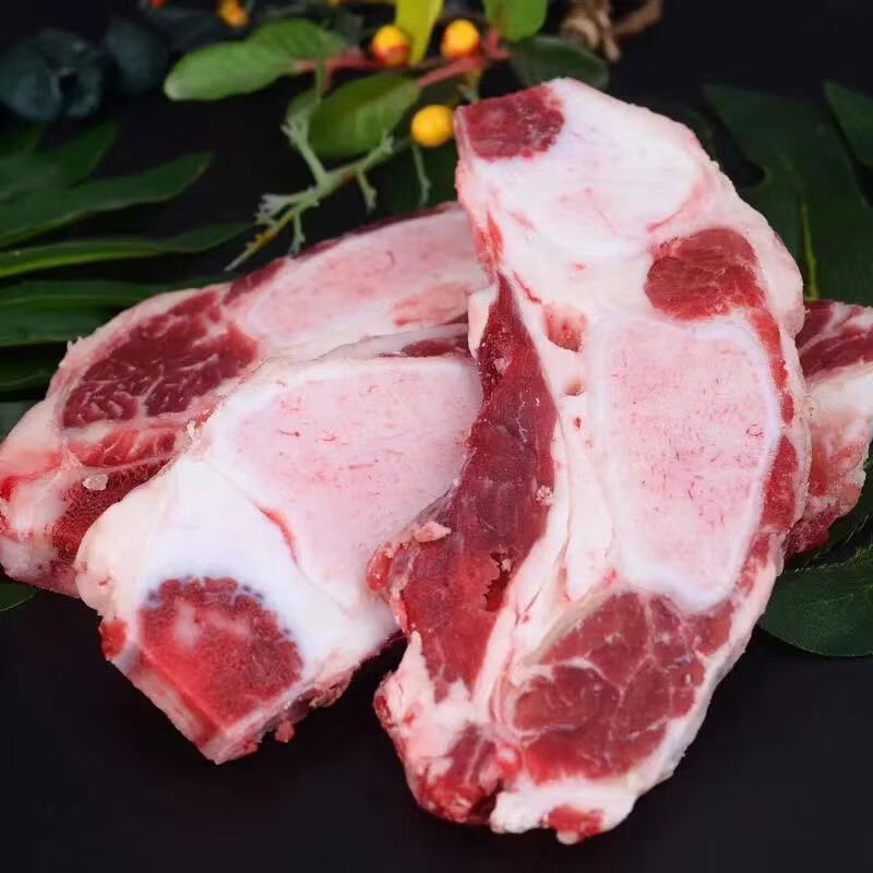 清真新鲜牛胸骨胸肋脆骨牛仔骨原切骨脆骨带肉纯牛小排 两斤牛胸骨