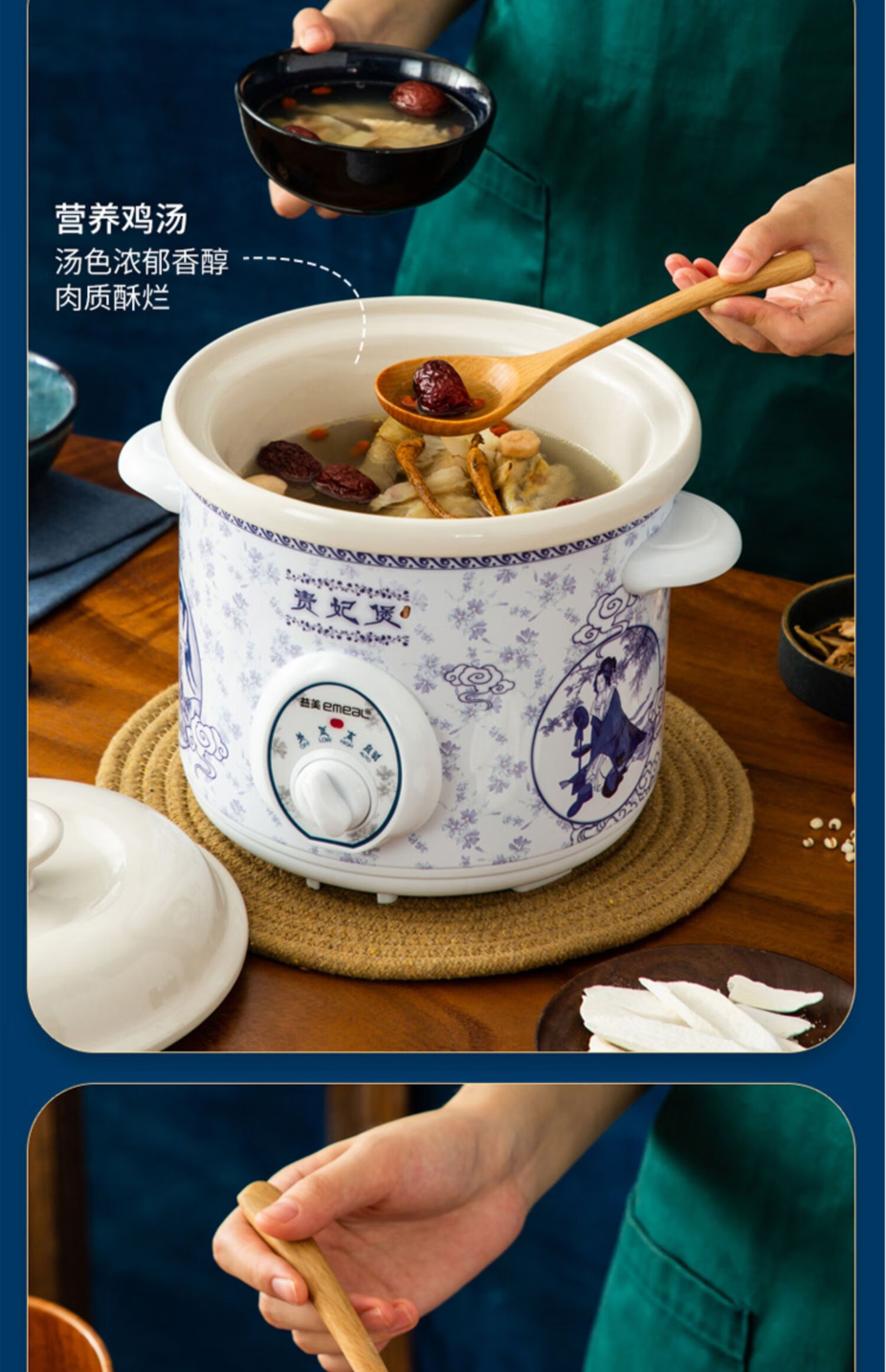 养生家用电炖锅全自动白瓷慢炖盅宝宝大小紫砂插电陶瓷煮粥煲汤锅