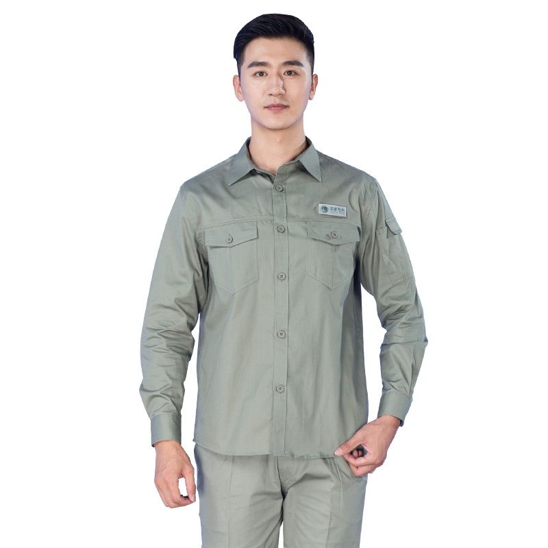 国家电网工作服套装男夏季薄款短袖劳保服电工地长袖夏天工装 纯棉军