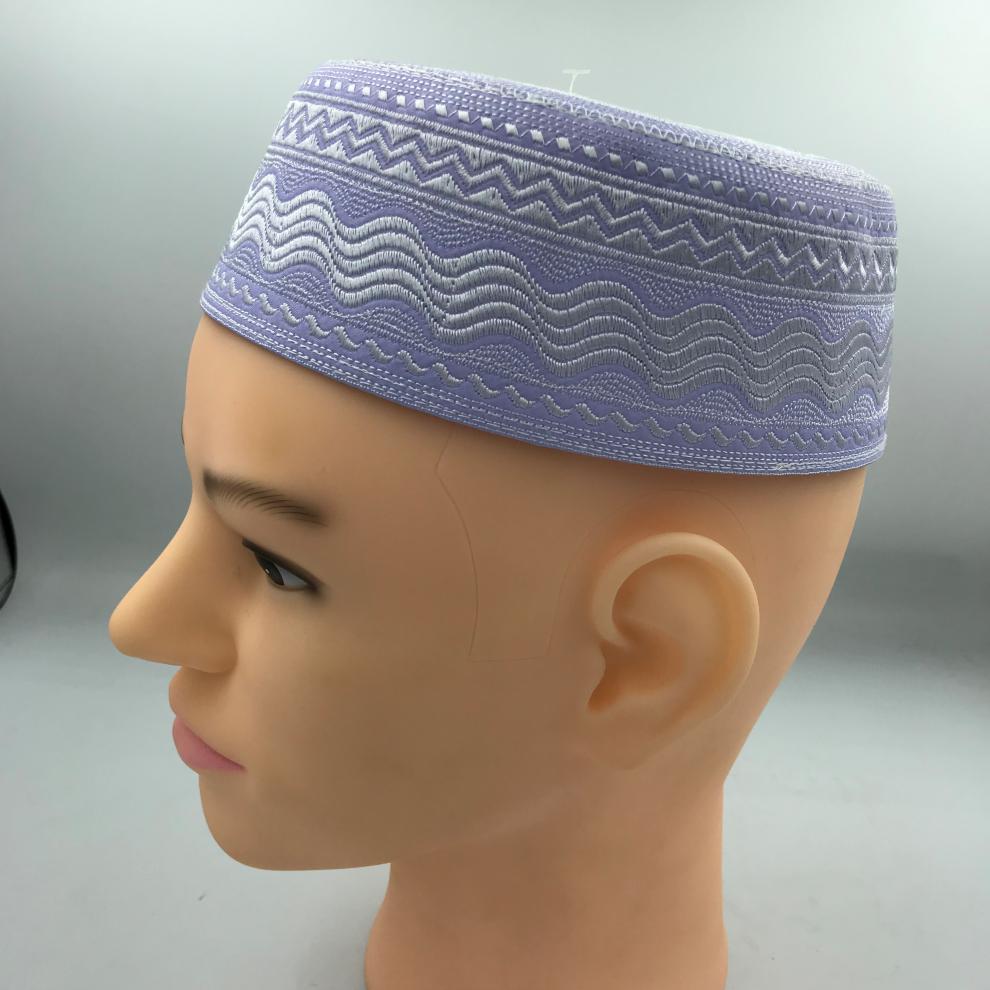 回男回族帽子男新款夏季回民沙特民族帽 木季云 纯白色 55号【图片