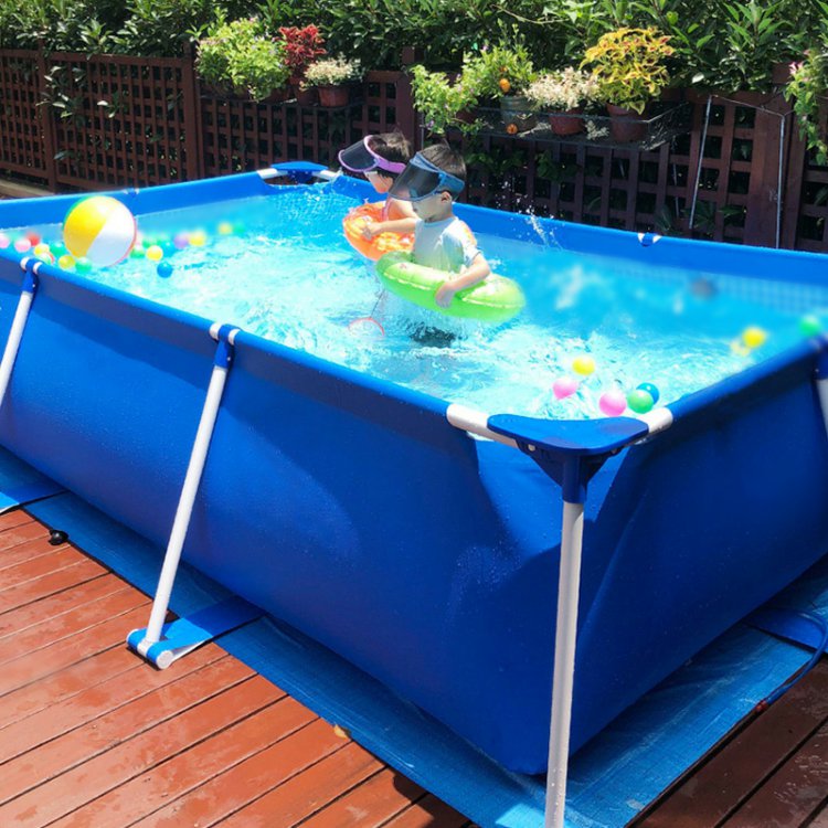 maisilun 游泳池儿童家用加高加厚帆布支架戏水池不充气院子大的游泳