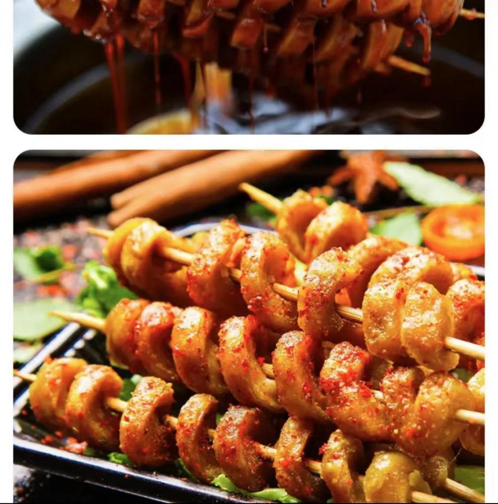 面筋串批发烧烤面筋批发大面筋凉拌烤面筋半成品面筋圈干面筋串品质