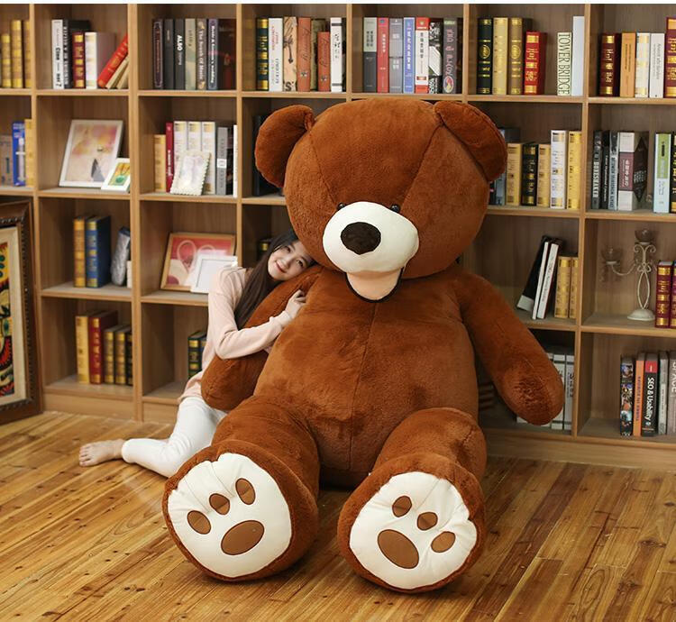 迪士尼同款2米巨型棕色美国大熊公仔泰迪熊毛绒玩具布娃娃睡觉抱枕