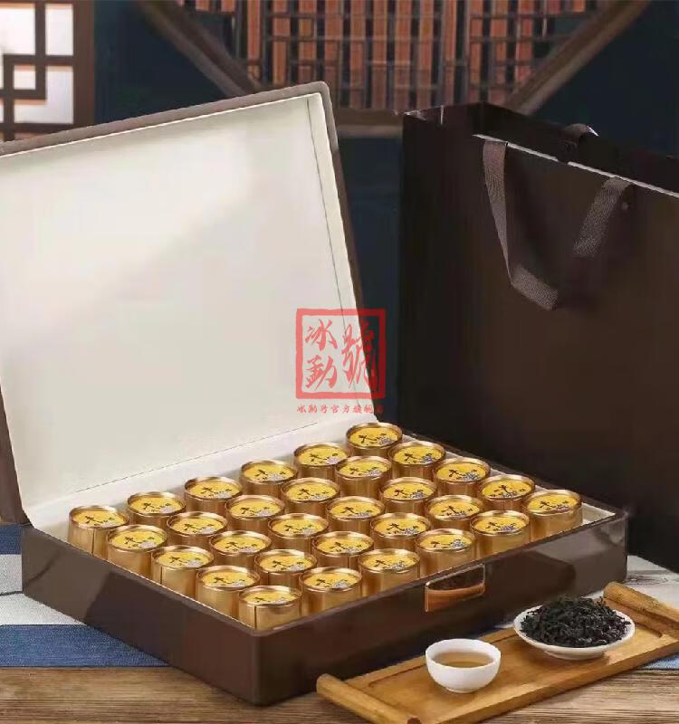 勐洪号大红袍三坑两涧茶叶精品牛栏坑慧苑大坑口正岩肉桂茶礼盒250g