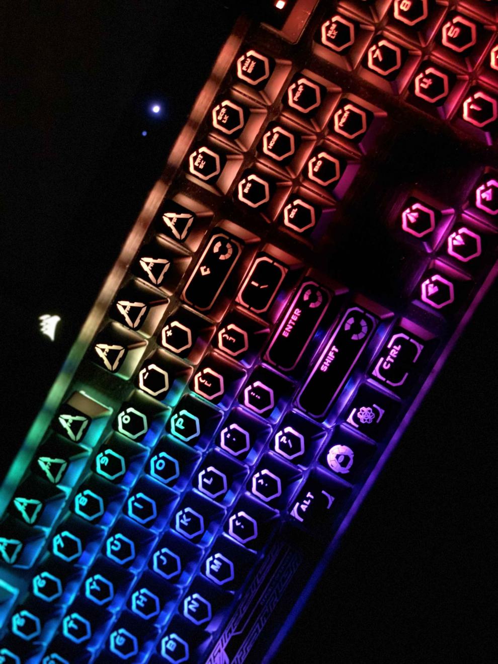 败家之眼电竞套装海盗船pbt原装透光酷炫败家之眼k70k95k68rgb兼容abs