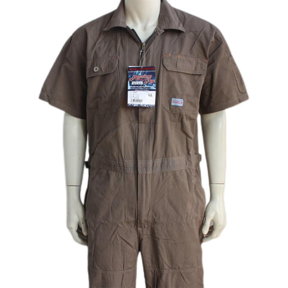 耐固连体工作服一体服套装男机修耐磨防尘劳保车间工装连体裤 深灰色