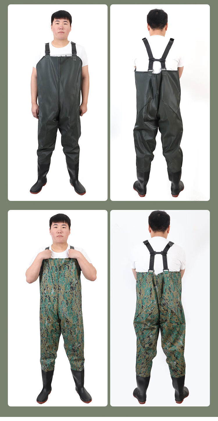 下水捕鱼裤高品质半身下水裤防水衣服雨裤渔皮叉裤子抓捕鱼全身男连体