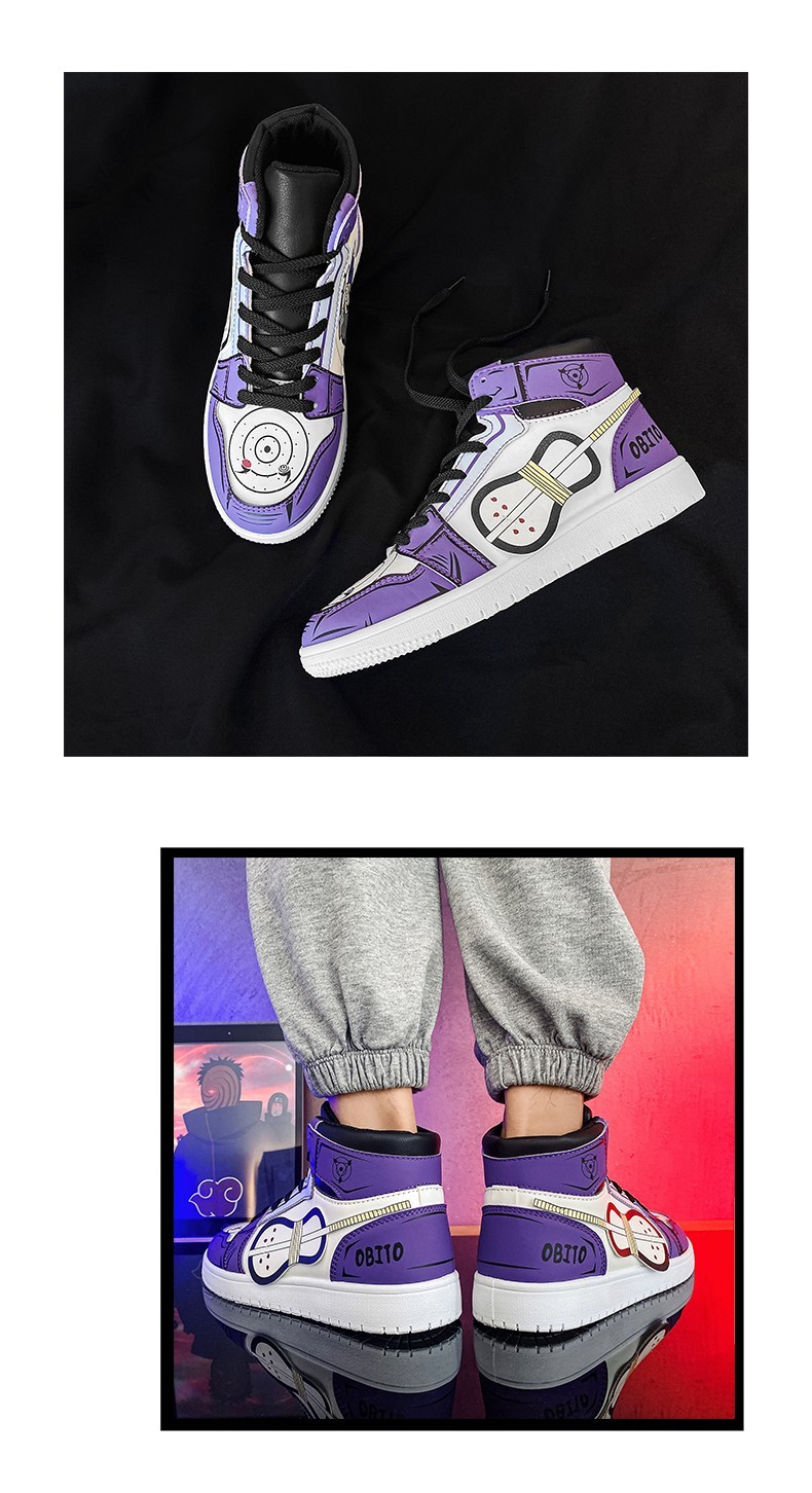 同款旗舰官方男女鞋火影忍者鞋子男动漫联名款旗舰官方空军一号aj高帮