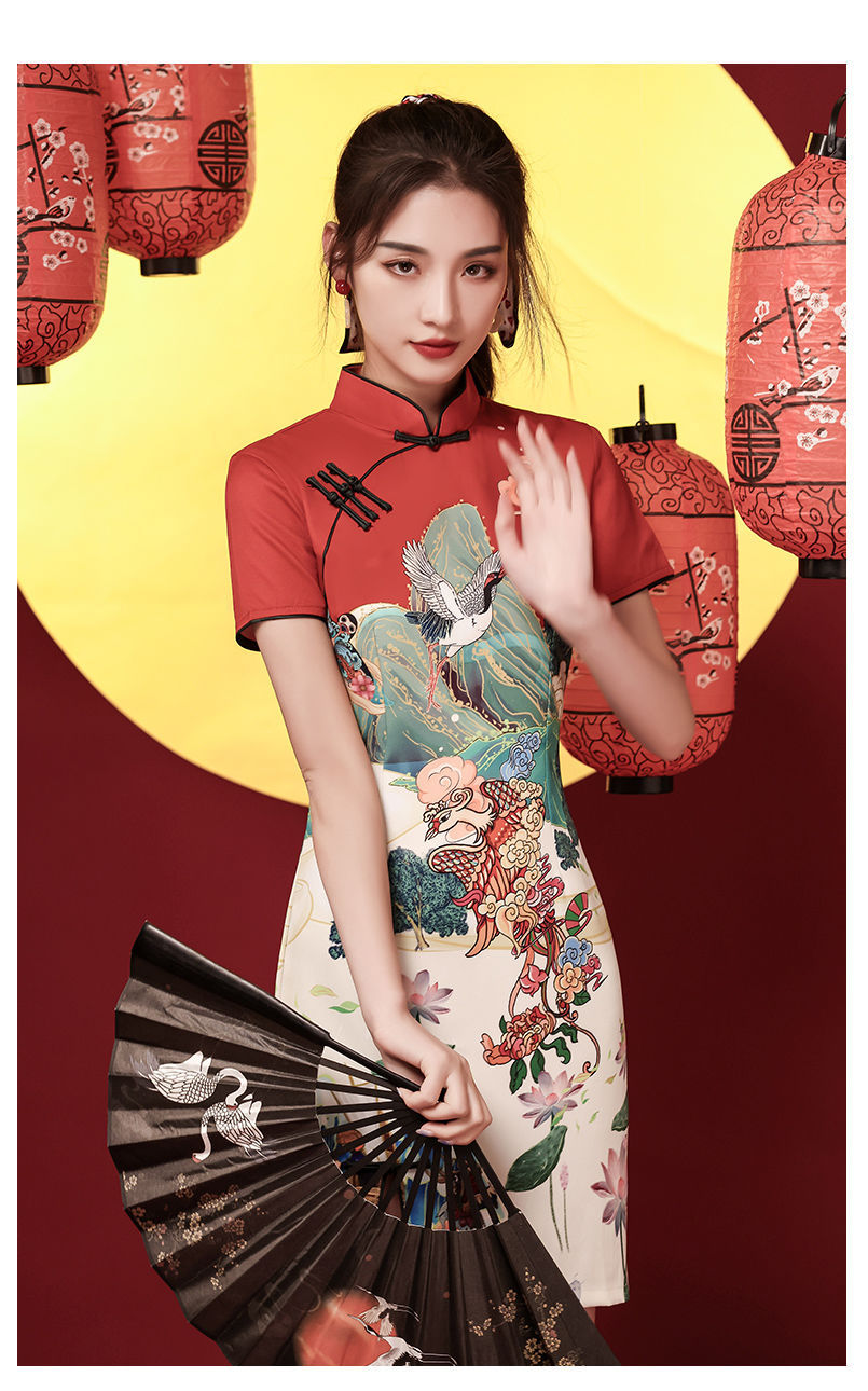 国潮旗袍女deemancar年轻款2022年新款夏季改良少女中国风网红炸街小