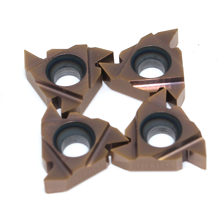 硬质合金螺纹刀片株洲数控刀片内螺纹车刀硬 白色 11irag55铝用55度