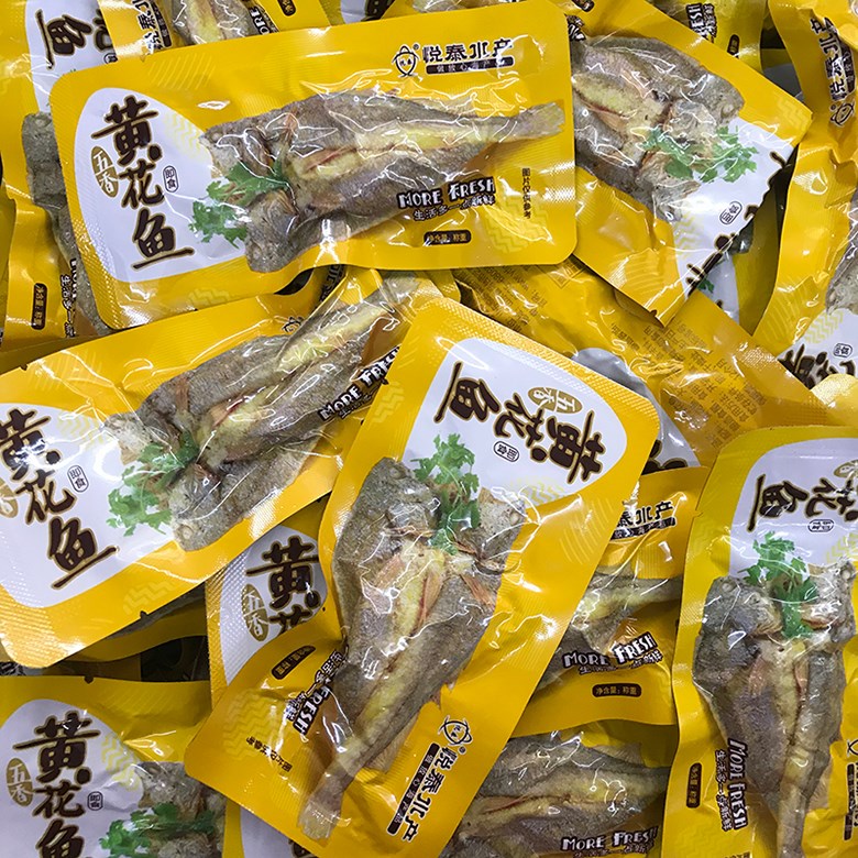 fghgf 悦泰水产五香黄花鱼网红香酥小黄鱼零食即食袋装海鲜小吃烟台