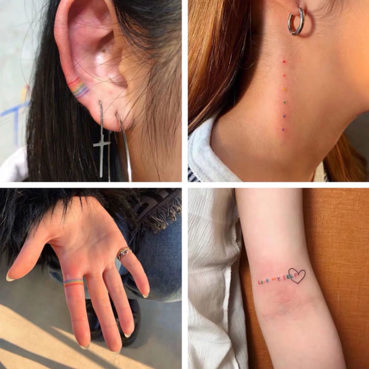 纹身贴纹身贴ins风防水女 个性创意可爱小清新网红120张 泫雅款随机30