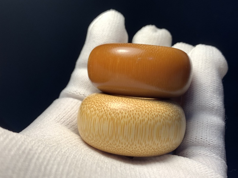 盘道老料实心玉竹金丝竹面包圈墩子文玩配饰平安扣手把件吊坠竹雕尺寸