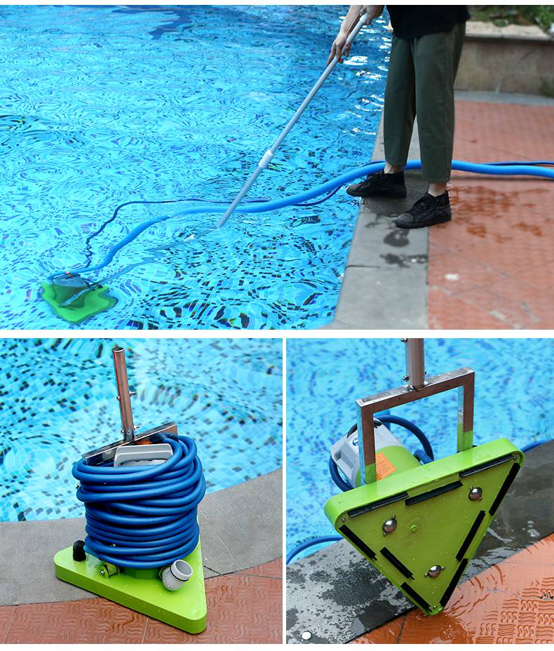 游泳池吸污机新款游泳池吸污机全自动水下吸尘器鱼池清淤泥机吸粪器泥