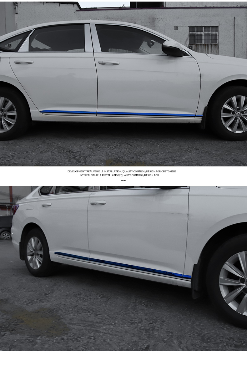 车炫仕18款大众朗逸plus车身饰条装饰亮条车门边防撞条朗逸汽车用品