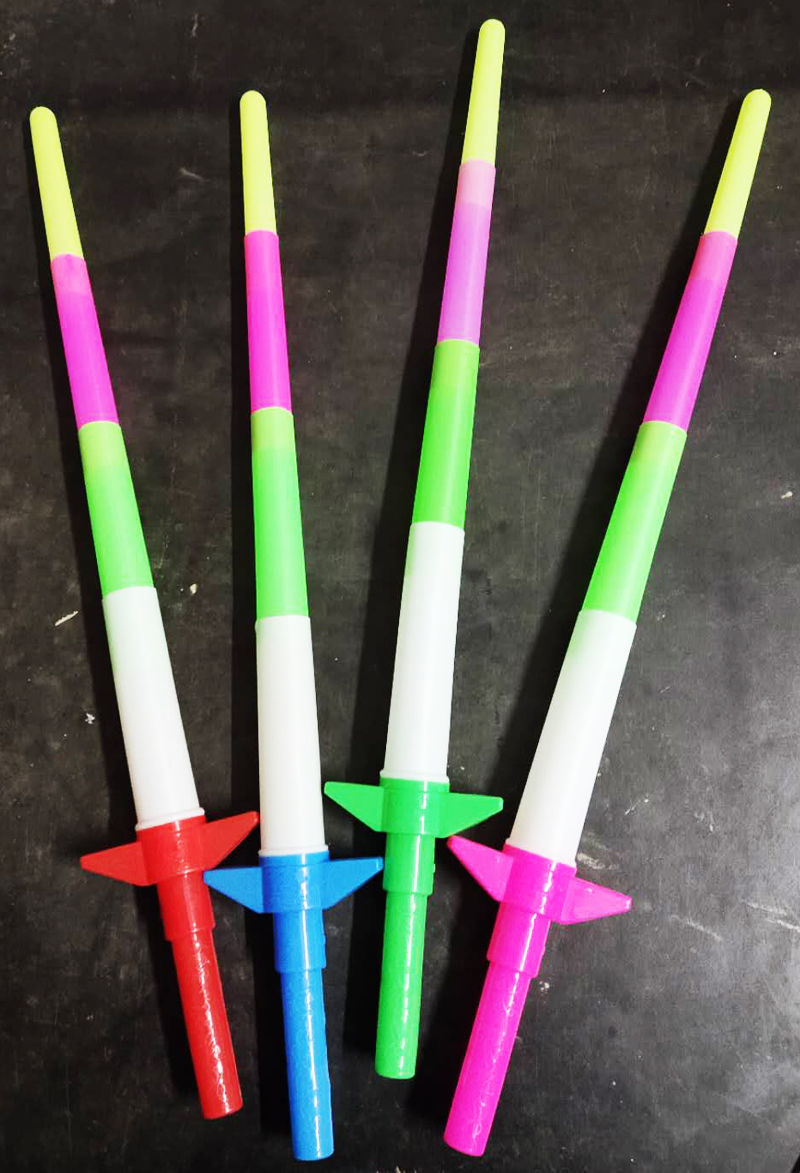 棒收缩发光儿童玩具演唱会道具夜光批发 伸缩荧光棒【10支】【图片