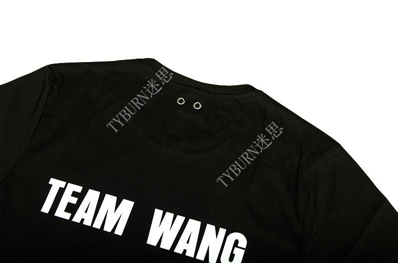 这就是街舞jackson王一博王嘉尔同款teamwang纯棉短袖t恤上衣潮黑色白