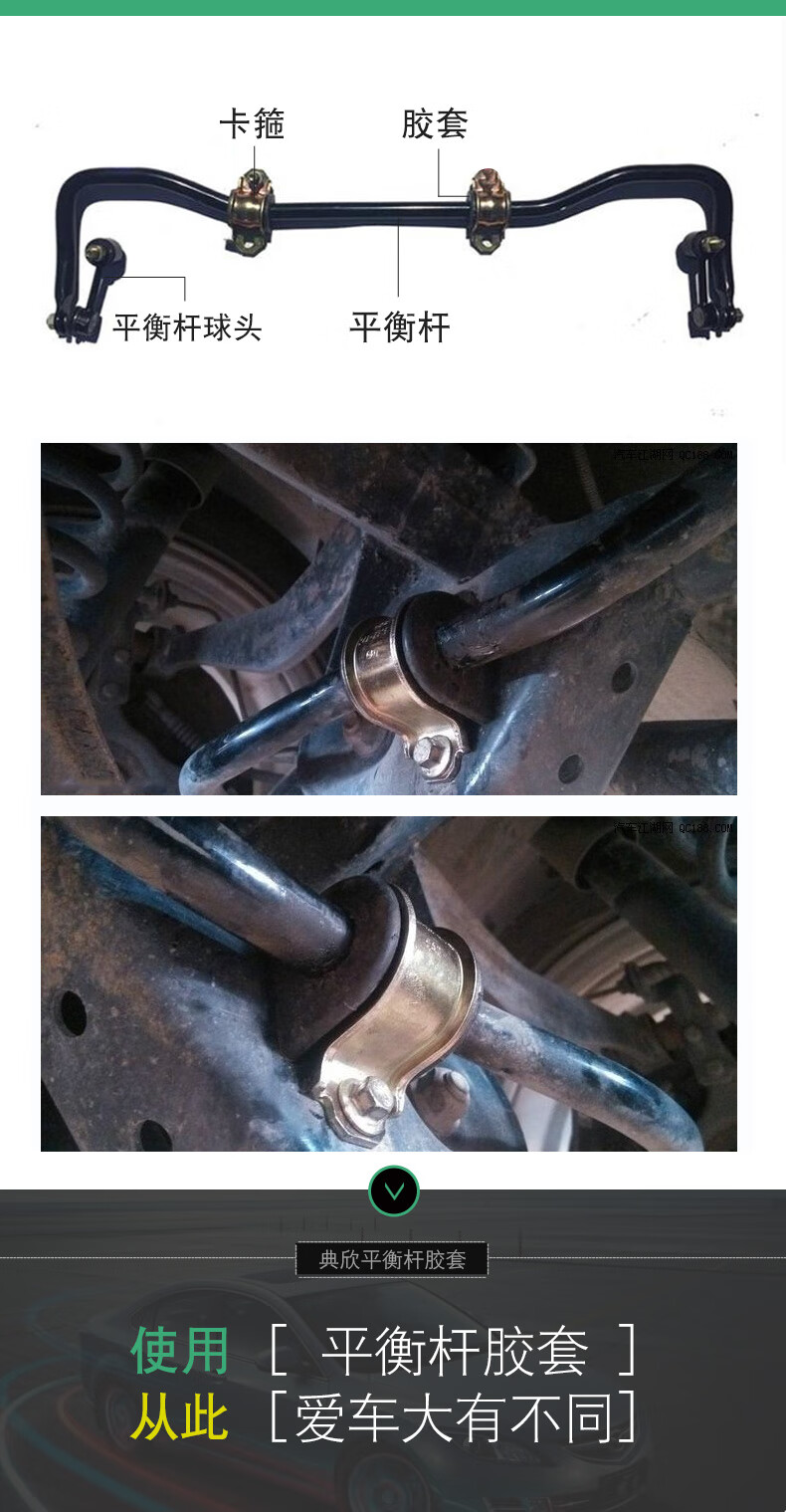 北汽绅宝cc开口d20d50d70启辰t70前d60后r30r50平衡杆x25x35胶套 绅宝