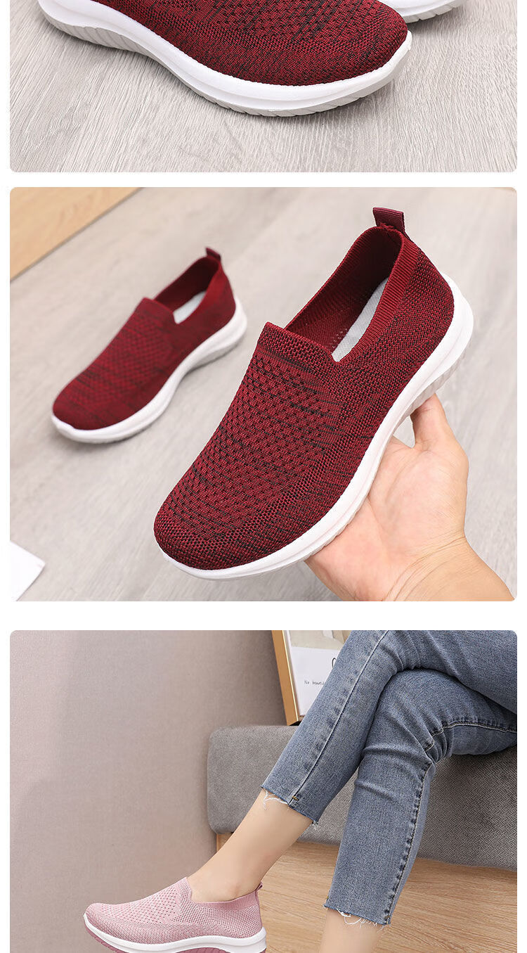 老太太布鞋夏天老人家奶奶婆婆大妈步鞋春季老北京布鞋女单鞋一脚蹬