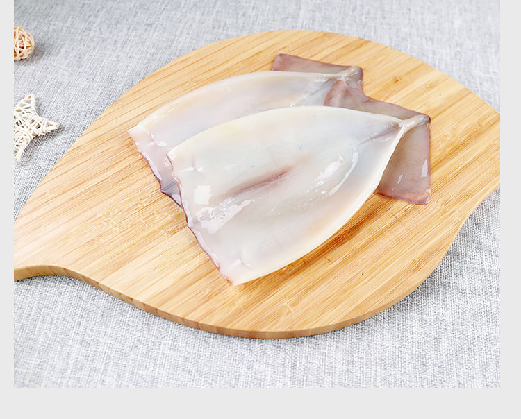 铭语然 免清理新鲜速冻鱿鱼片鱿鱼身鱿鱼筒 隆云鱿鱼尾海鲜 10斤装