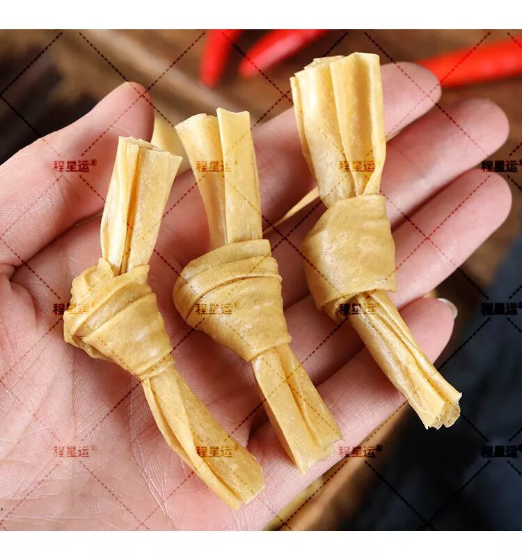 豆扣结豆寇腐竹结豆制品食材炸串火锅豆皮麻辣烫素肉干货含盐 1斤500g