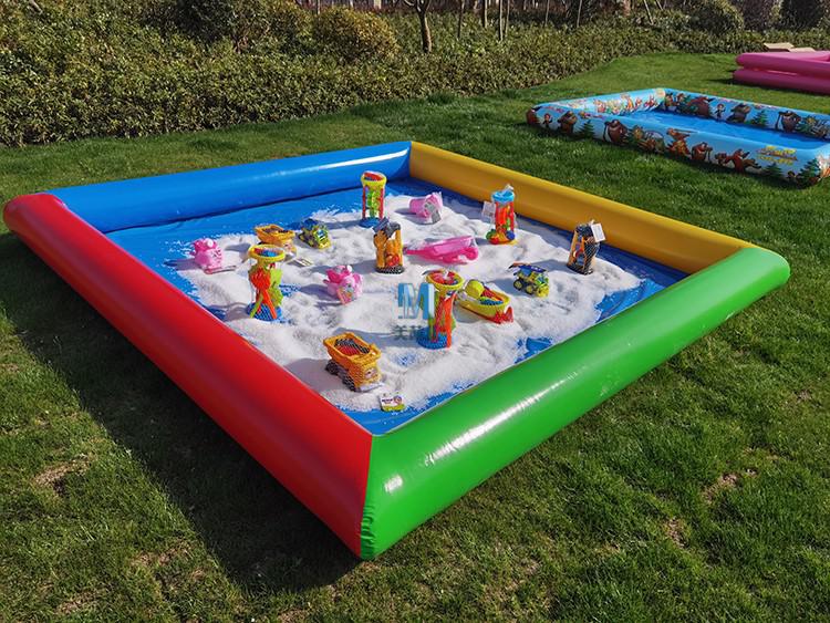 摆摊儿童决明子玩具沙池摆摊套装充气沙池广场夜市地摊玩沙大型沙滩池