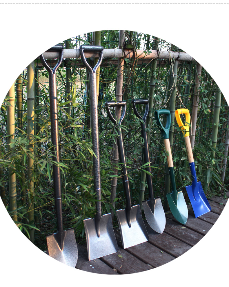 倾晨全钢锹户外挖土铲子家用铁锨农用铁铲挖土工具植树