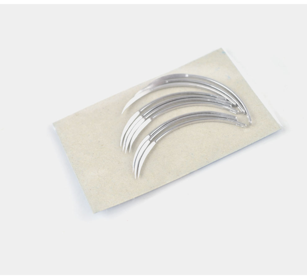 兽用不锈钢手术缝合针三角针弯针34弯针1265直弯