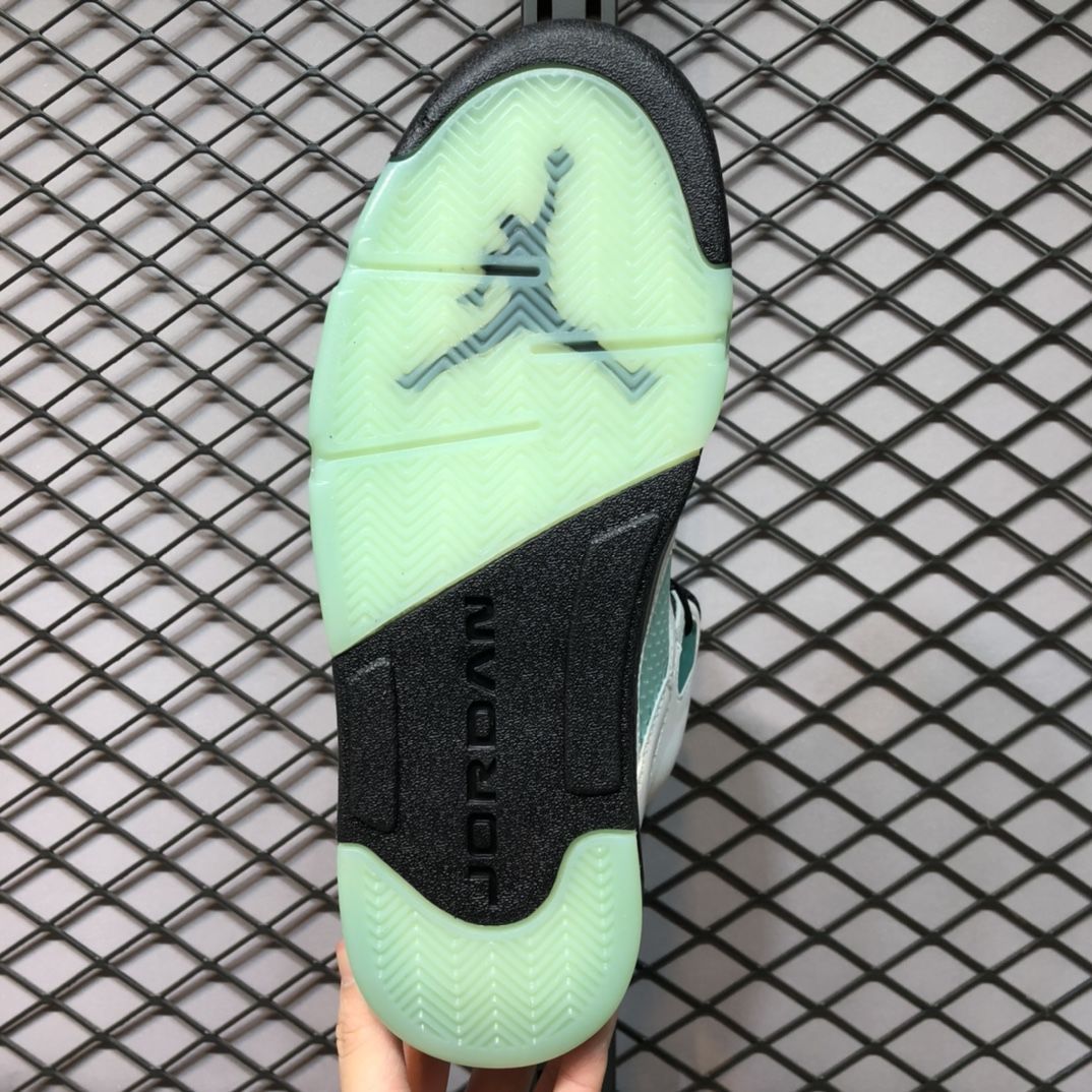 君闵【正确版】纯原 aj5 retro "薄荷绿" 3m反光高质量男女通用高帮