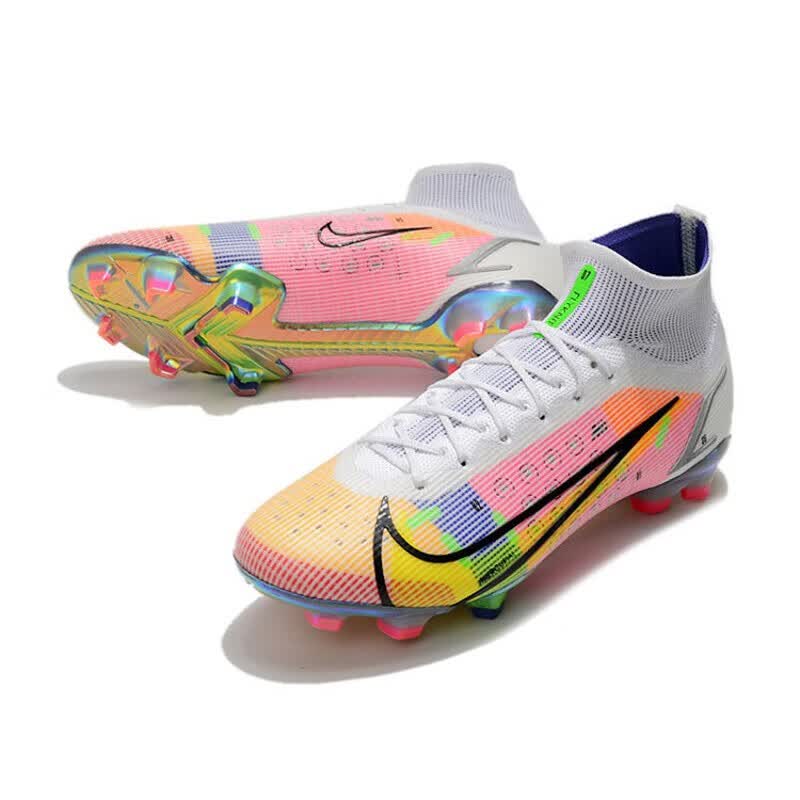 c罗刺客14彩虹足球鞋雪豹fg钉透气内马尔cr7欧洲杯配色高帮训练鞋智起