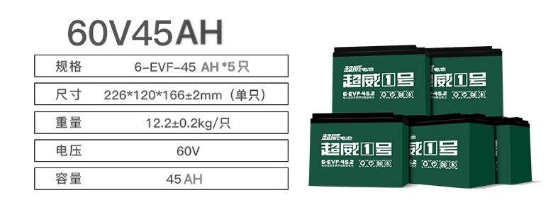 超威電池電瓶48v12ah48v20a60v20a三輪車電動車摩托車通用超威72v45ah