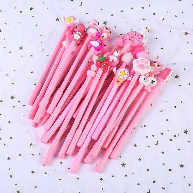 晶蓝少女心可擦中性笔学生可爱创意萌粉色系网红笔0.
