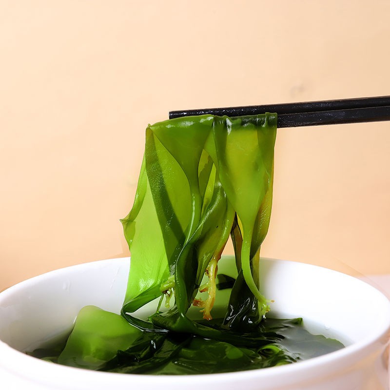 海带苗海带嫩苗新鲜盐渍嫩芽2斤装火锅烫三秒即食半干裙带菜海带芽海