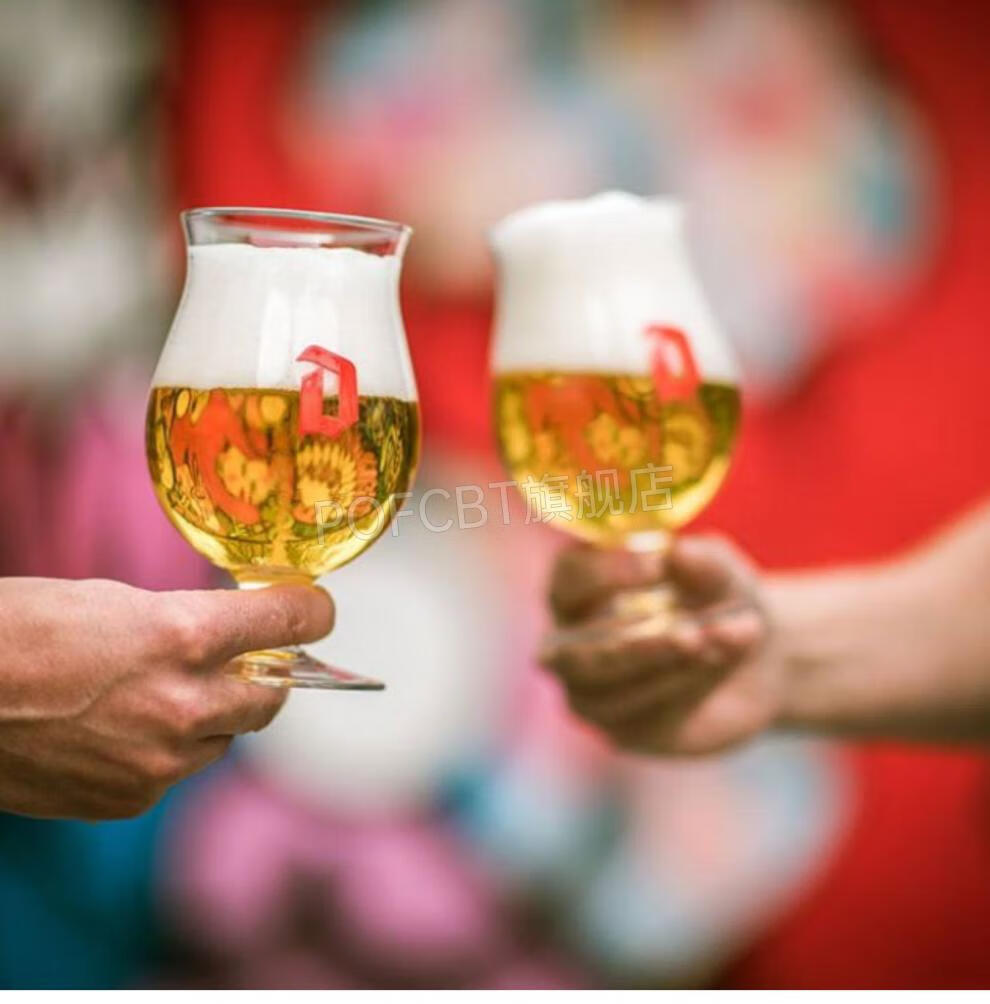 2022新款啤酒杯精酿杯子比利时督威duvel开口郁金香杯无铅玻璃杯水晶
