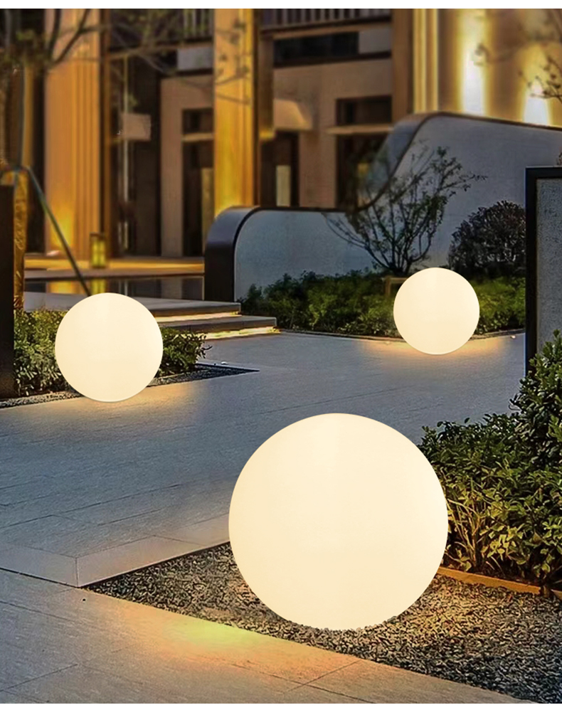 户外圆球灯亮化工程球形草地公园地插固定月球灯别墅庭院草坪球灯 d