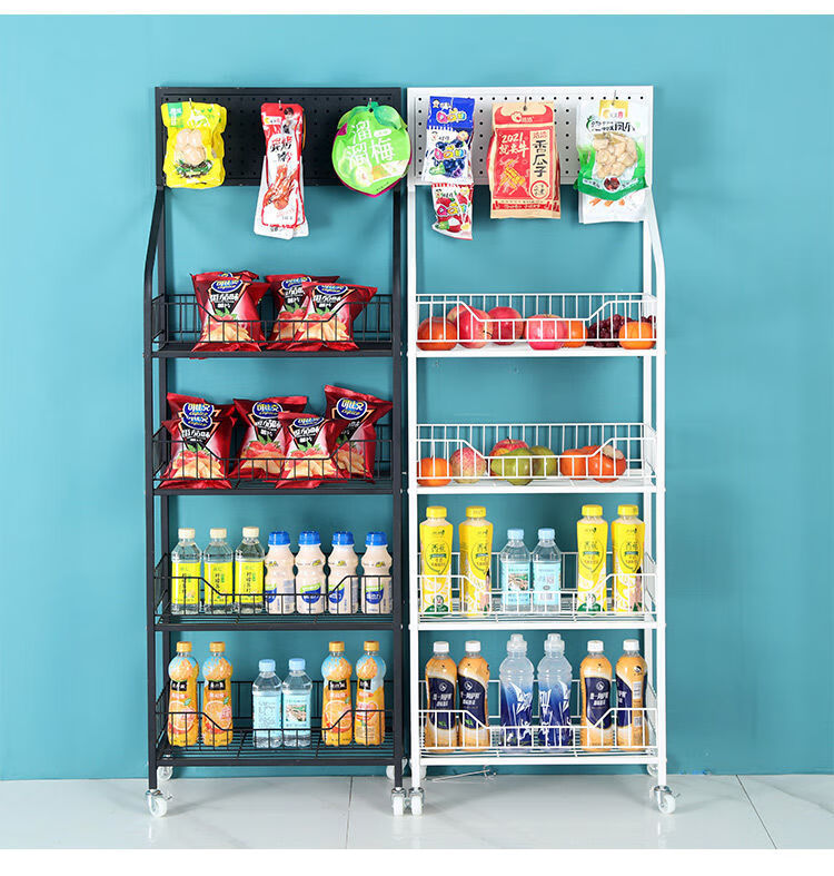 零食货架 超市移动挂钩小货架零食小商品展示架便利店饮料摆放陈列架